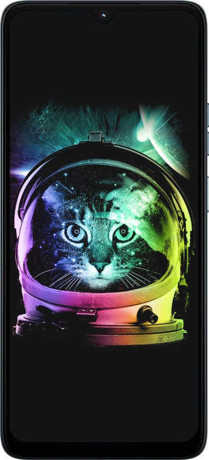 Силиконовый чехол Кот-астронавт для Motorola Moto G06 - 4154u-4187 изображение 