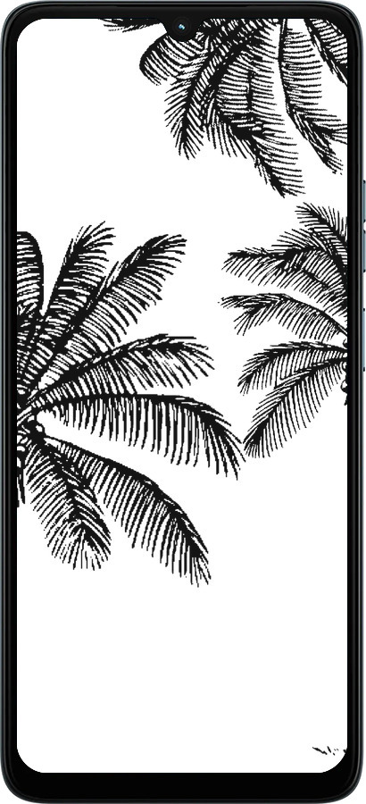 Силиконовый чехол Пальмы1 для Motorola Moto G06 - 4634u-4187 изображение 