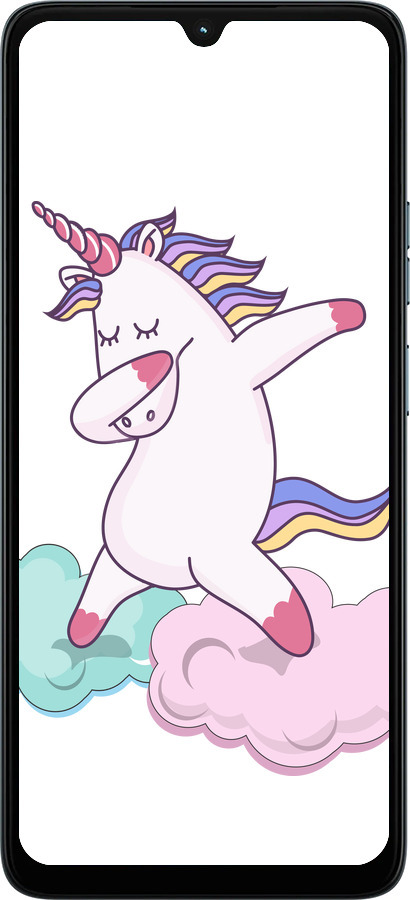 Силиконовый чехол Единорог для Motorola Moto G06 - 4702u-4187 изображение 