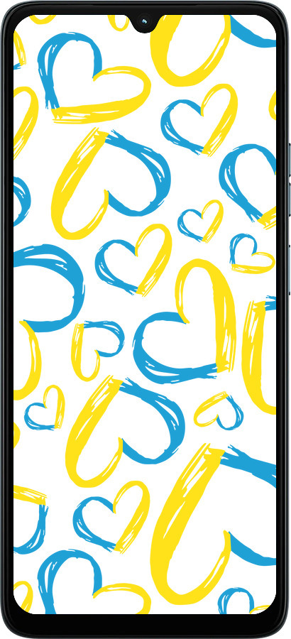 Силиконовый чехол Сердца UA для Motorola Moto G06 - 5292u-4187 изображение 