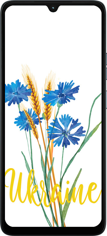 Силиконовый чехол Ukraine v2 для Motorola Moto G06 - 5445u-4187 изображение 