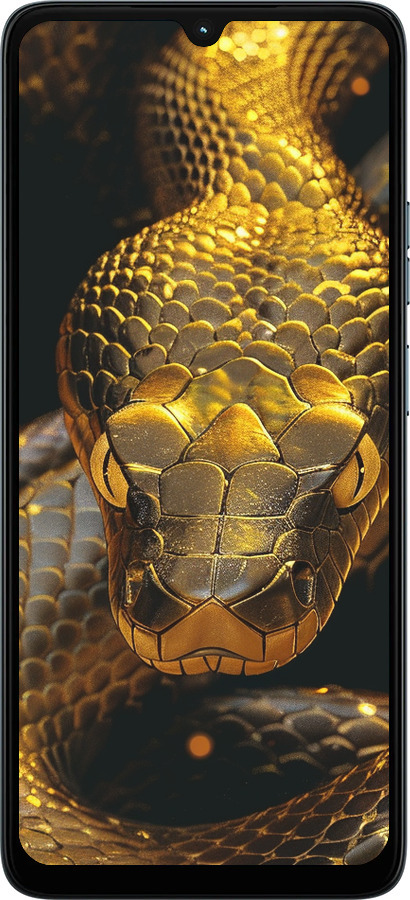 Силиконовый чехол Golden snake для Motorola Moto G06 - 6072u-4187 изображение 