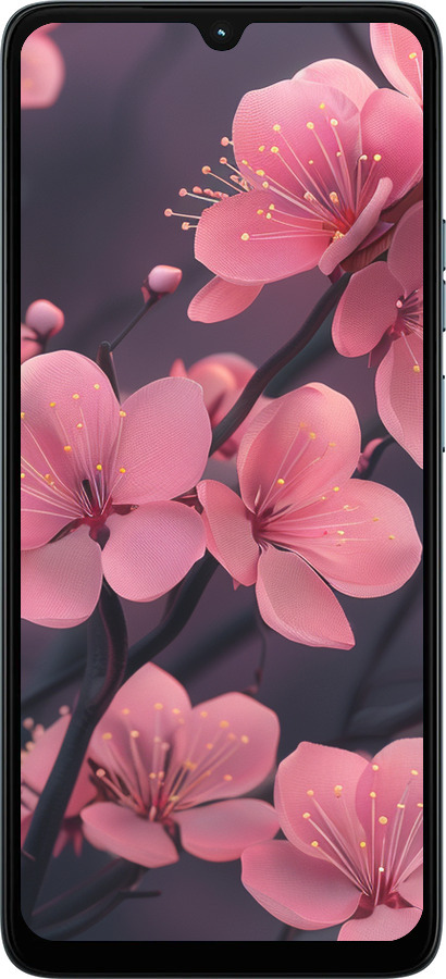 Силиконовый чехол Пурпурная сакура для Motorola Moto G06 - 6075u-4187 изображение 