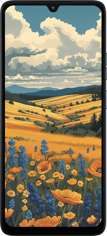Силиконовый чехол Украинское поле для Motorola Moto G06 - 6082u-4187 изображение 