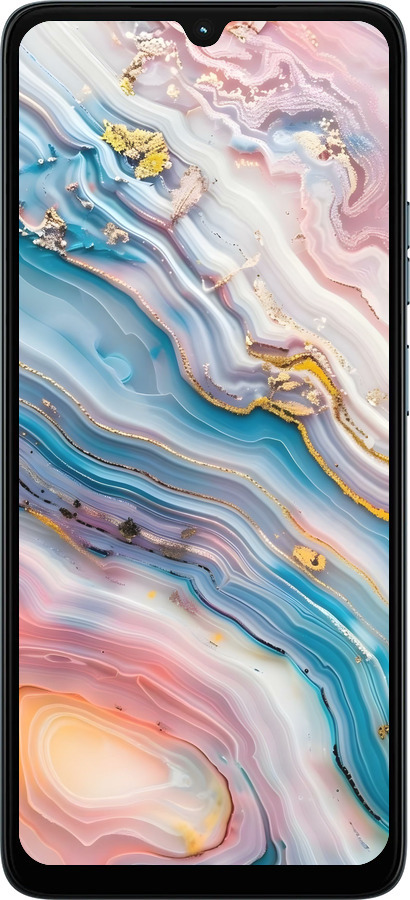 Силиконовый чехол Мрамор красивый для Motorola Moto G06 - 6376u-4187 изображение 