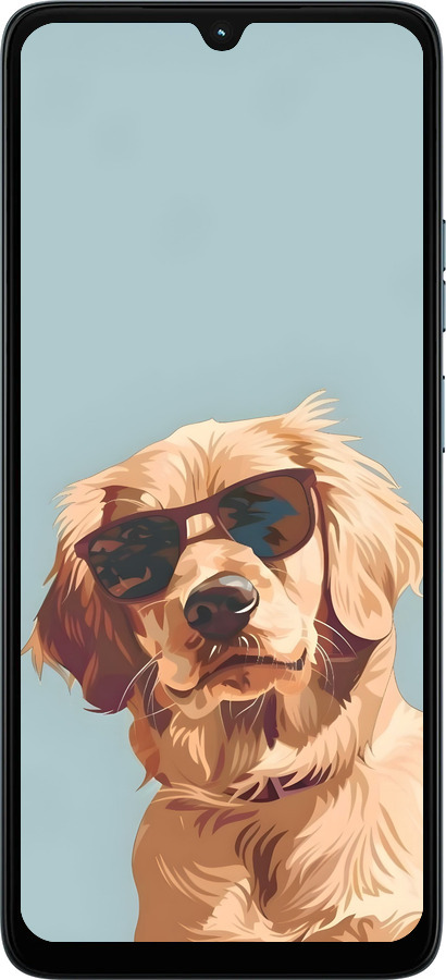 Силіконовий чехол Пес в очках для Motorola Moto G06 - 6381u-4187 изображение 