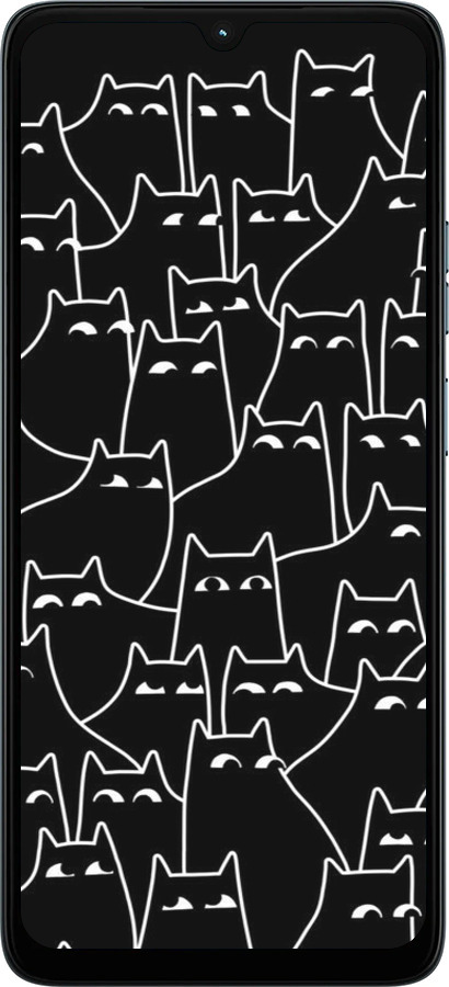 Силиконовый чехол С изображением кошек для Motorola Moto G06 - 6470u-4187 изображение 