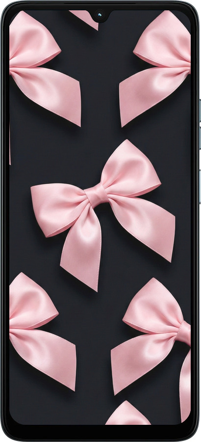 Силиконовый чехол Coquette Ribbons Dark Coquette для Motorola Moto G06 - 6767u-4187 изображение 