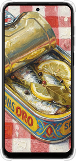 Силикон с усиленными углами чехол Vintage Sardine Tin Phone для Motorola Moto G14 - 6772sp-3197 изображение 