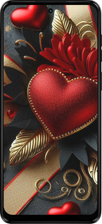 Силіконовий чехол Сердечки v2 для Motorola Moto G14 - 5832u-3197 изображение 