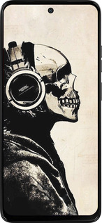 Силиконовый чехол Скелет-меломан v2 для Motorola Moto G15 Power - 1200u-4044 изображение 