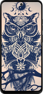 Силіконовий чехол Сова у візерунок для Motorola Moto G15 Power - 4000u-4044 изображение 