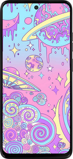 Силиконовый чехол Розовая галактика для Motorola Moto G15 Power - 4146u-4044 изображение 