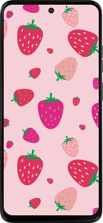 Силиконовый чехол Клубнички для Motorola Moto G15 Power - 4332u-4044 изображение 