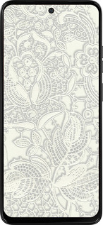 Силиконовый чехол Белое кружево для Motorola Moto G15 Power - 4383u-4044 изображение 