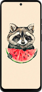 Силиконовый чехол Енотик с арбузом для Motorola Moto G15 Power - 4605u-4044 изображение 