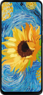 Силиконовый чехол Цветы желто-голубые для Motorola Moto G15 Power - 5308u-4044 изображение 