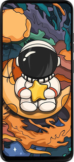 Силиконовый чехол Астронавт и звезда для Motorola Moto G15 Power - 5326u-4044 изображение 