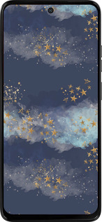Силиконовый чехол Ночь золотые звезды для Motorola Moto G15 Power - 5421u-4044 изображение 
