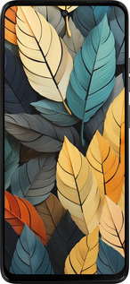 Силиконовый чехол Кольорове листя для Motorola Moto G15 Power - 5644u-4044 изображение 