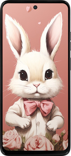 Силиконовый чехол Зайчик для Motorola Moto G15 Power - 5669u-4044 изображение 