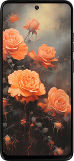 Силиконовый чехол Оранжевые розы для Motorola Moto G15 Power - 5944u-4044 изображение 