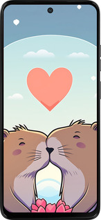 Силиконовый чехол Капибара любовь для Motorola Moto G15 Power - 6027u-4044 изображение 