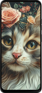 Силиконовый чехол Cats and flowers для Motorola Moto G15 Power - 6069u-4044 изображение 