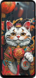 Силиконовый чехол China Cat v2 для Motorola Moto G15 Power - 6135u-4044 изображение 