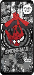 Силиконовый чехол Человек паук для Motorola Moto G15 Power - 6279u-4044 изображение 