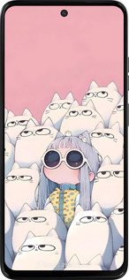 Силіконовий чехол Малышка с котами для Motorola Moto G15 Power - 6295u-4044 изображение 