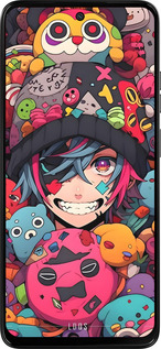 Силиконовый чехол Аниме парень для Motorola Moto G15 Power - 6317u-4044 изображение 