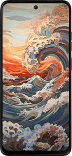 Силіконовий чехол Арт хвилі для Motorola Moto G15 Power - 6324u-4044 изображение 