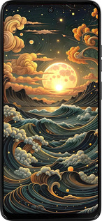 Силіконовий чехол Арт волны для Motorola Moto G15 Power - 6332u-4044 изображение 