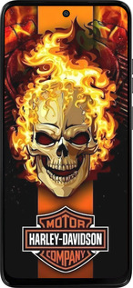 Силиконовый чехол Харлей девидсон для Motorola Moto G15 Power - 6370u-4044 изображение 