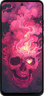 Силиконовый чехол Череп арт для Motorola Moto G15 Power - 6385u-4044 изображение 