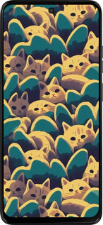 Силиконовый чехол С изображением кошек для Motorola Moto G15 Power - 6429u-4044 изображение 