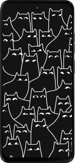 Силиконовый чехол С изображением кошек для Motorola Moto G15 Power - 6470u-4044 изображение 