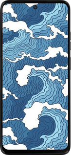 Силиконовый чехол Абстрактный рисунок морских волн для Motorola Moto G15 Power - 6538u-4044 изображение 
