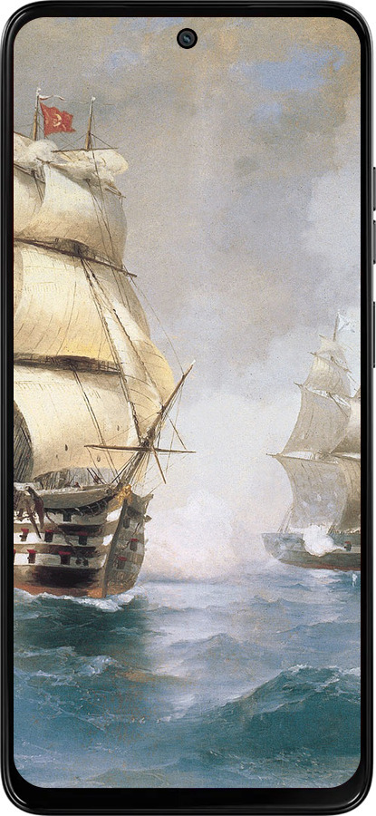 Силиконовый чехол Айвазовский. Корабли для Motorola Moto G15 Power - 160u-4044 изображение 