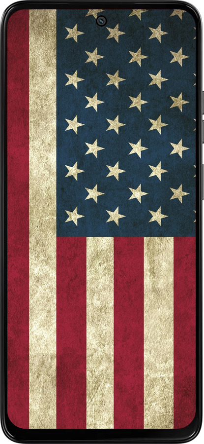 Силиконовый чехол Флаг США для Motorola Moto G15 Power - 395u-4044 изображение 