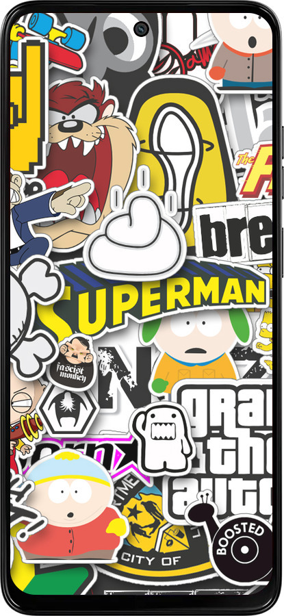 Силиконовый чехол Popular logos для Motorola Moto G15 Power - 4023u-4044 изображение 