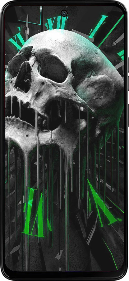 Силіконовий чехол Череп-годинник для Motorola Moto G15 Power - 4100u-4044 изображение 