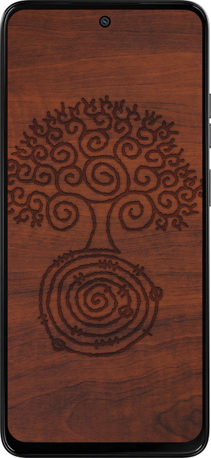 Силиконовый чехол Узор дерева для Motorola Moto G15 Power - 4119u-4044 изображение 