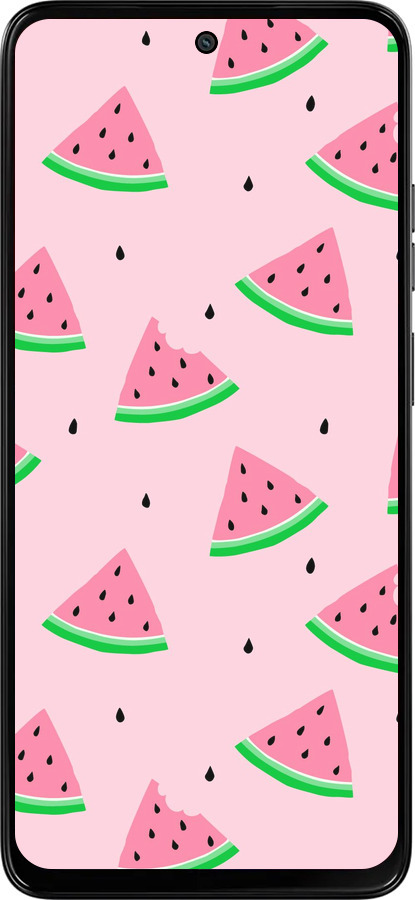 Силиконовый чехол Розовый арбуз для Motorola Moto G15 Power - 4314u-4044 изображение 