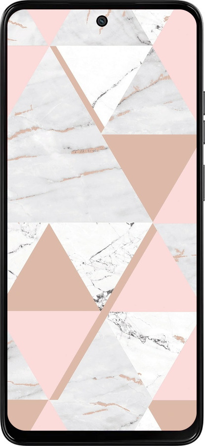 Силиконовый чехол Мраморная симметрия для Motorola Moto G15 Power - 4344u-4044 изображение 