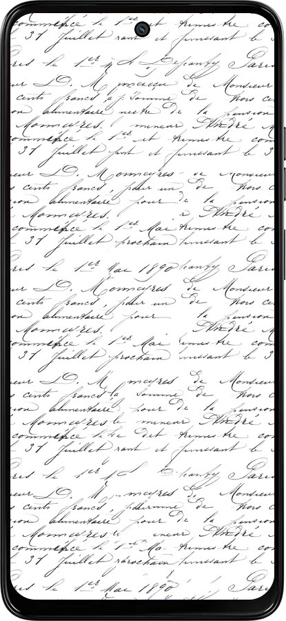 Силиконовый чехол Прописной шрифт для Motorola Moto G15 Power - 4475u-4044 изображение 