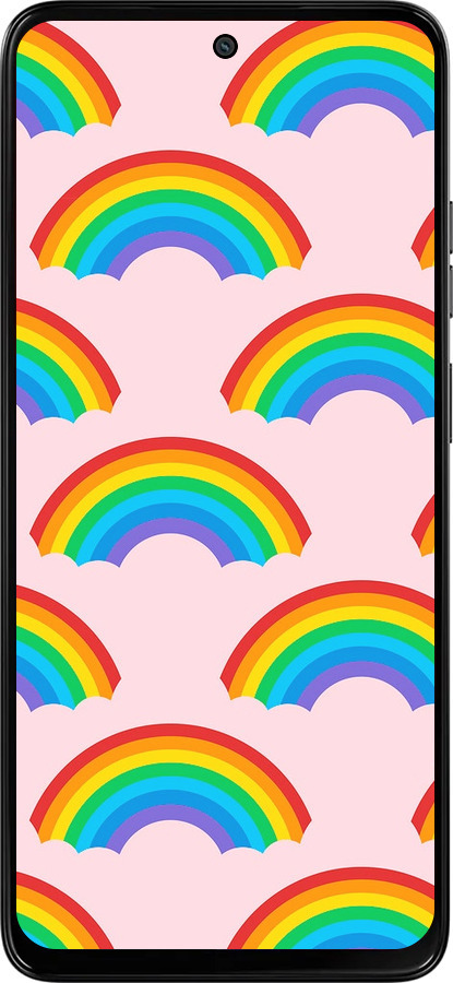 Силиконовый чехол Rainbows для Motorola Moto G15 Power - 4478u-4044 изображение 