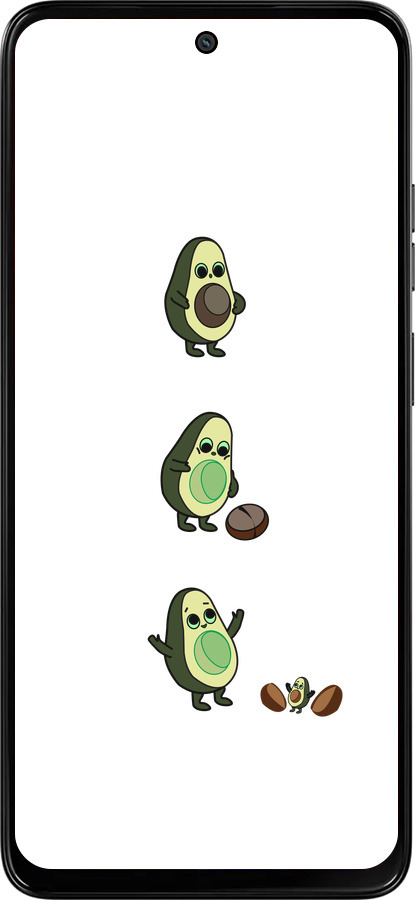 Силиконовый чехол Авокадо 1 для Motorola Moto G15 Power - 4857u-4044 изображение 