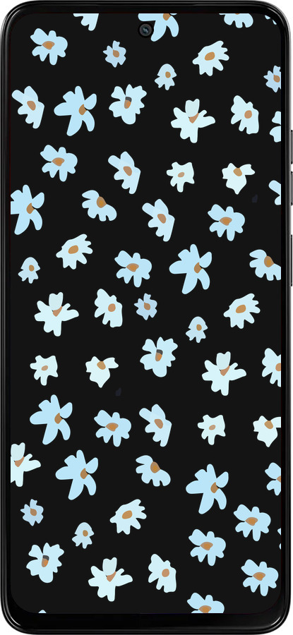 Силиконовый чехол Цветочный для Motorola Moto G15 Power - 4900u-4044 изображение 